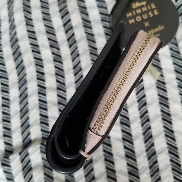 Kate Spade Minnie Mouse L-zip Bifold Wallet Vellum - Picture 3 of 7